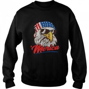 4th Of July Eagle Mullet American Flag Patriotic Sweatshirt